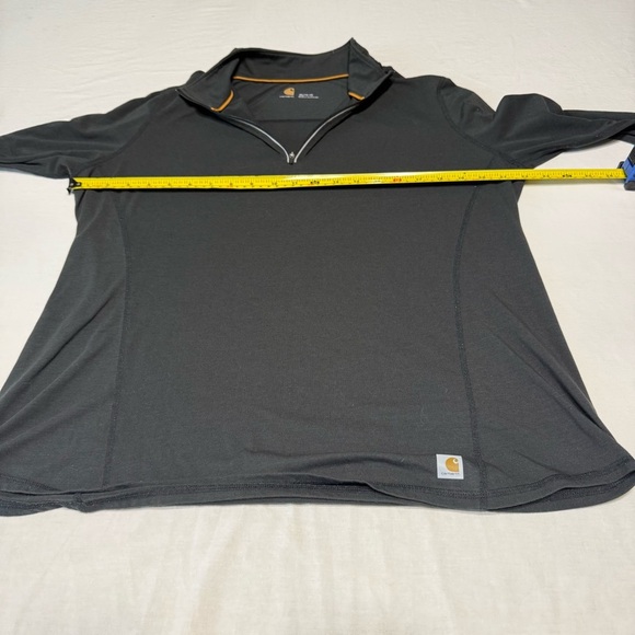 Carhartt Force Sweatshirt Womens Medium Black 1/4 Zip Pullover - Picture 6 of 9